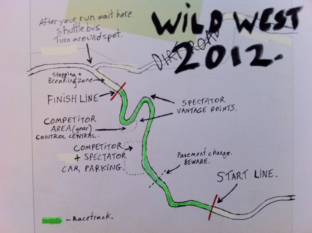 Wild Wild West 2012 course map
